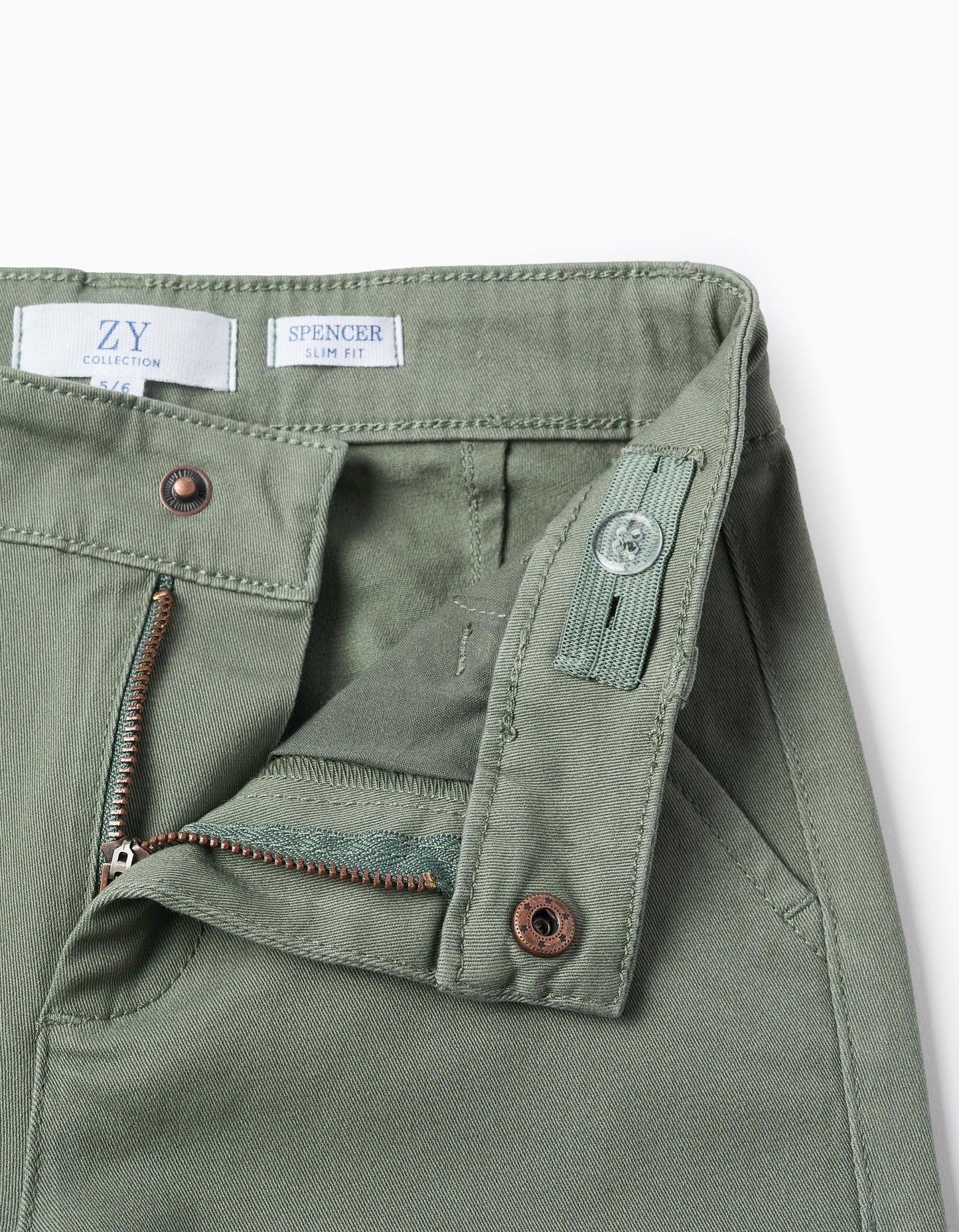 Pantalones chino verde