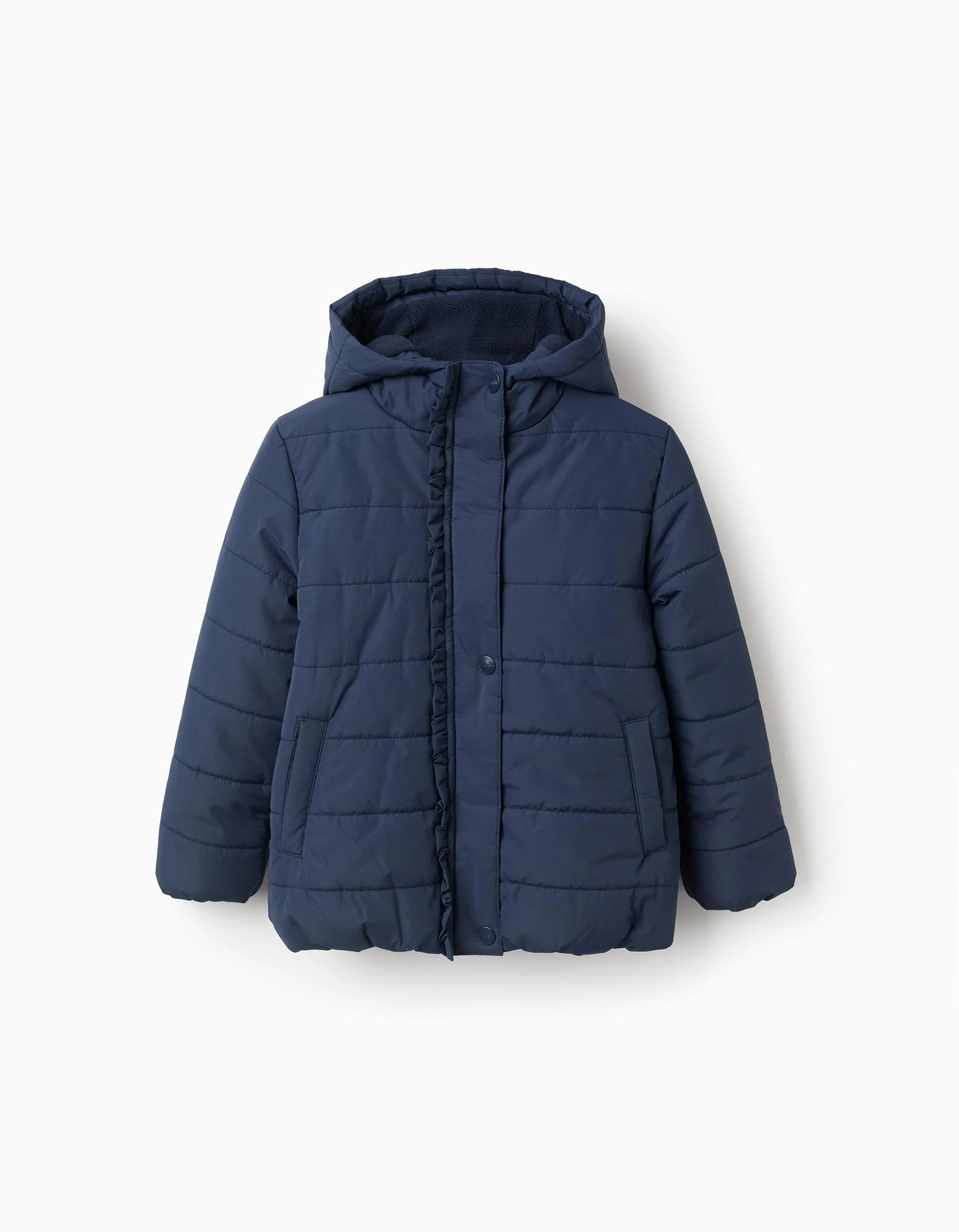 Chaqueta acolchada con capucha marino