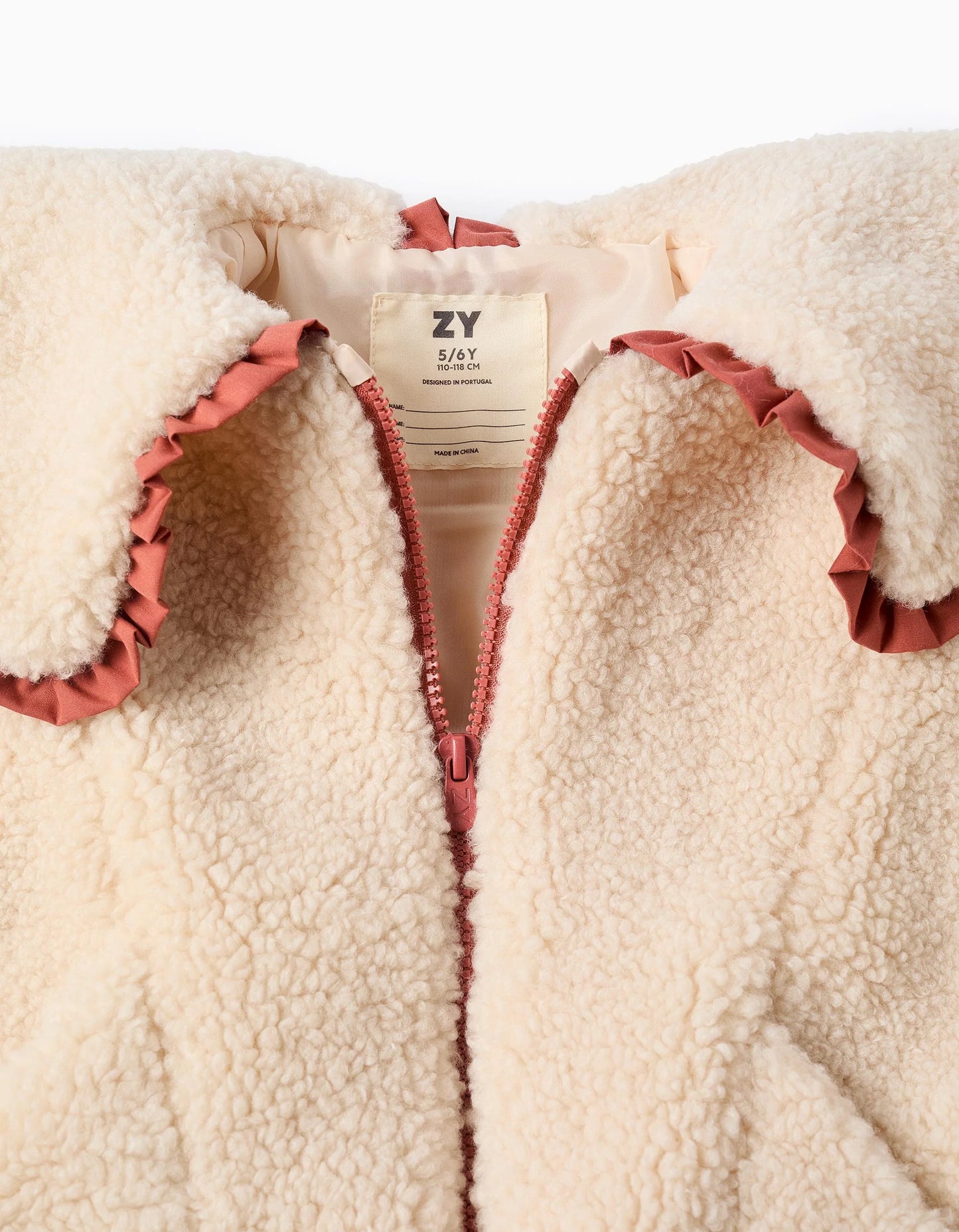 Chaqueta de Sherpa con Cuello Maxi
