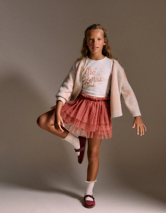 Chaqueta punto niña con lúrex