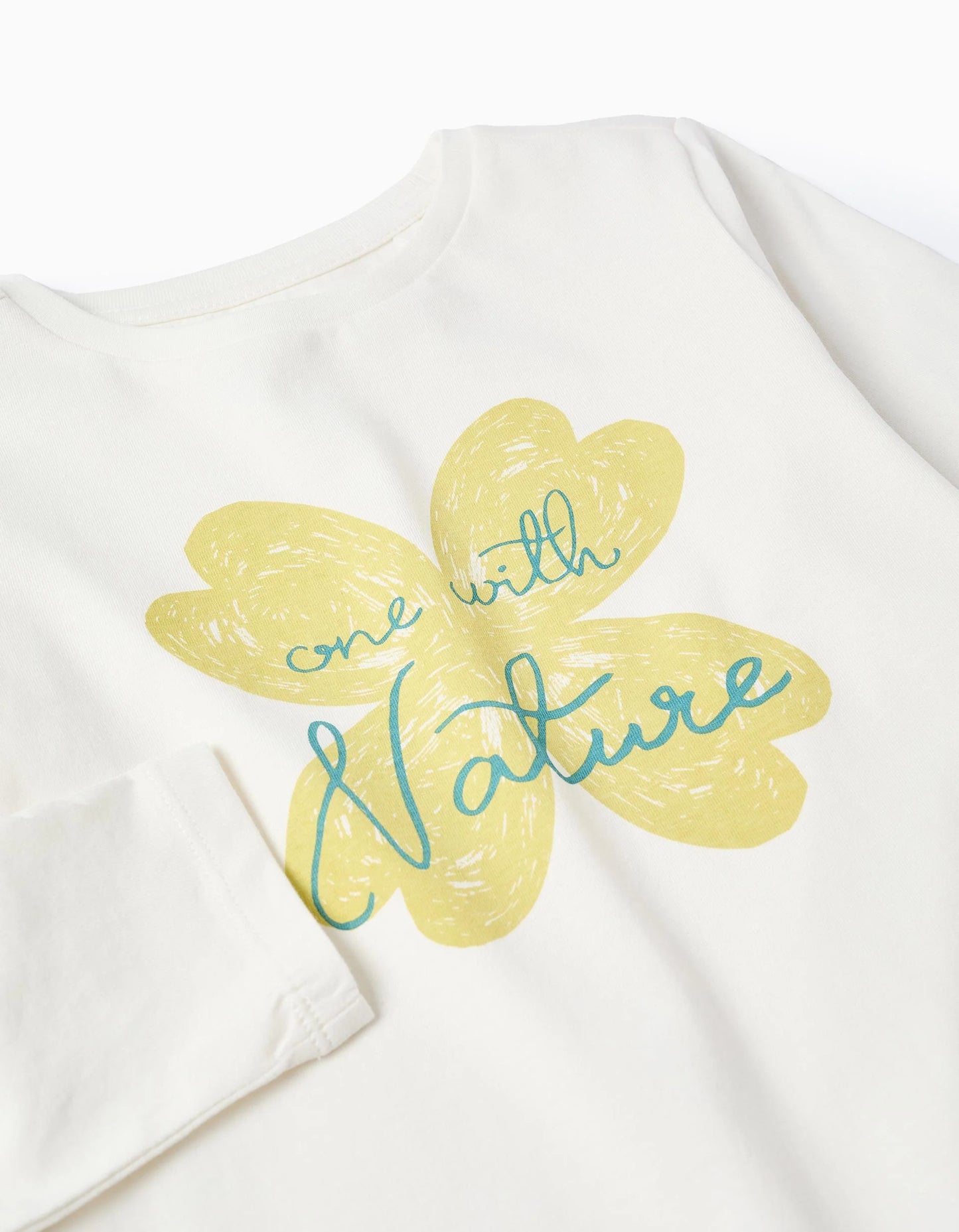 Camiseta de manga larga blanca