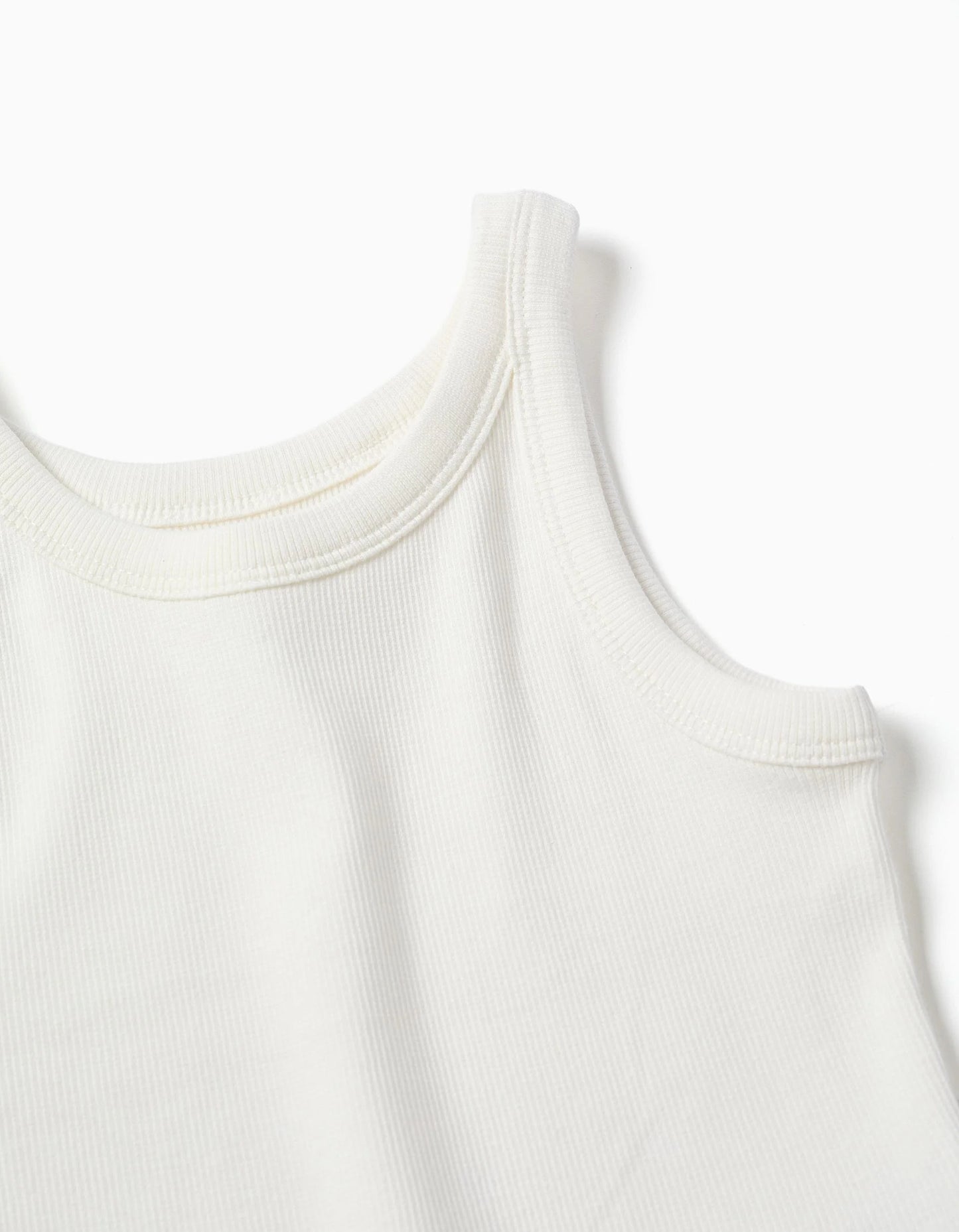 Camiseta niña acanalado coral