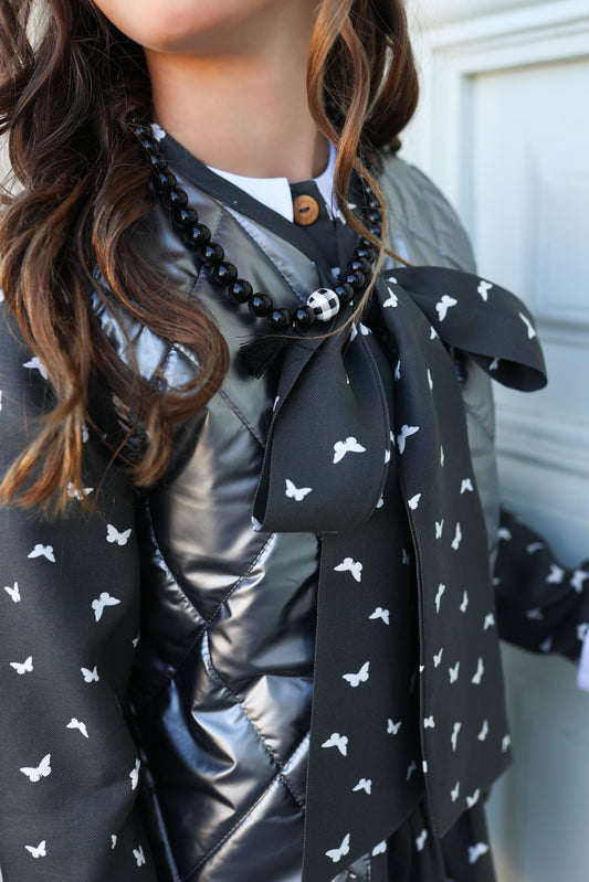 Chaleco Acolchado Metálico Gris Kids Chocolate