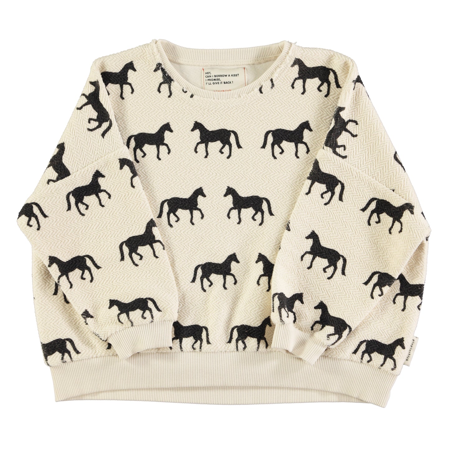 Sudadera caballos negros de Piupiuchick