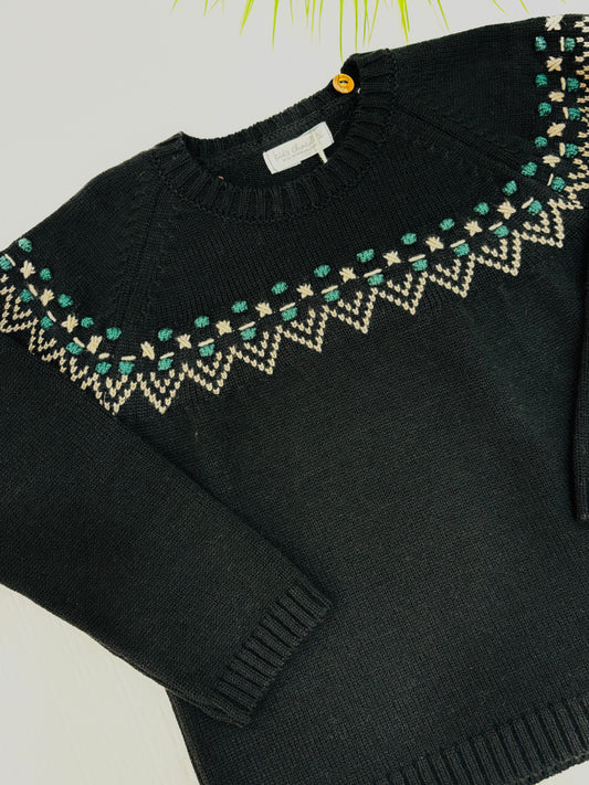 Jersey jacquard Kids Chocolate