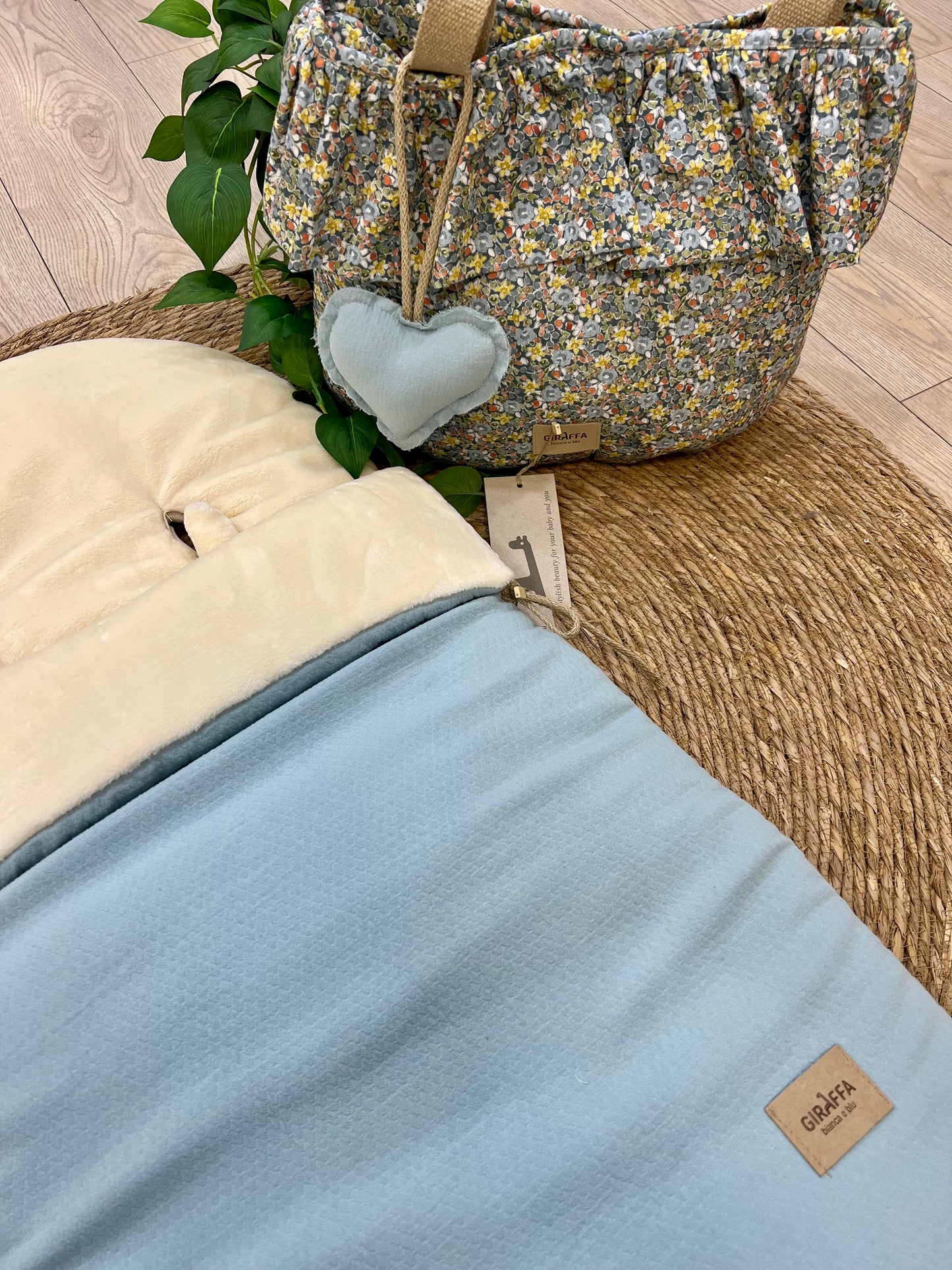 Bolso sweet blauet La Giraffa Bianca e Blu