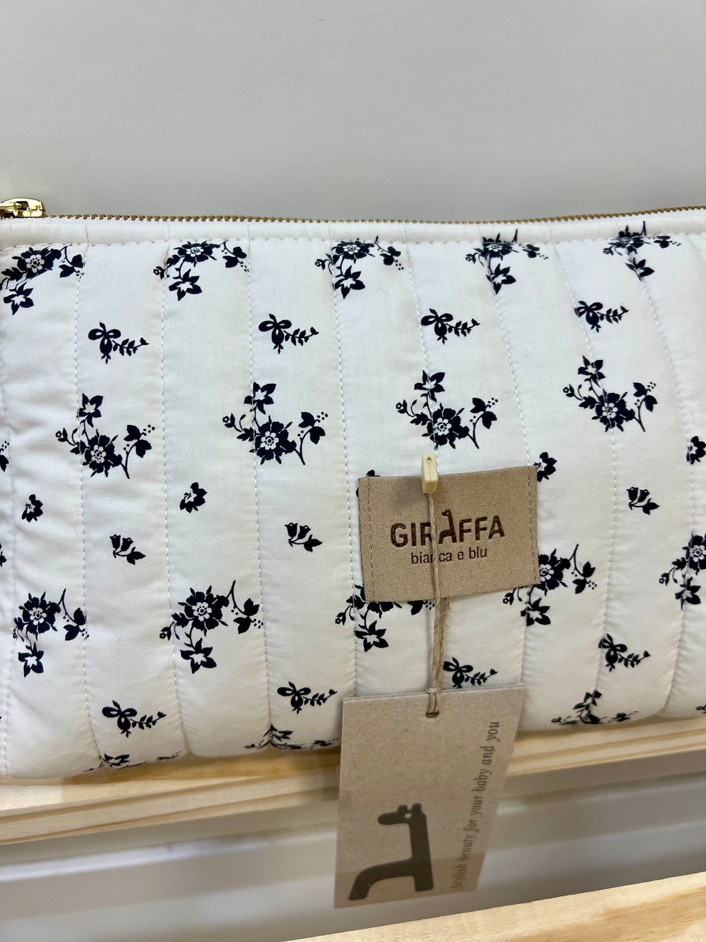 Neceser Greta La Giraffa Bianca e Blu.