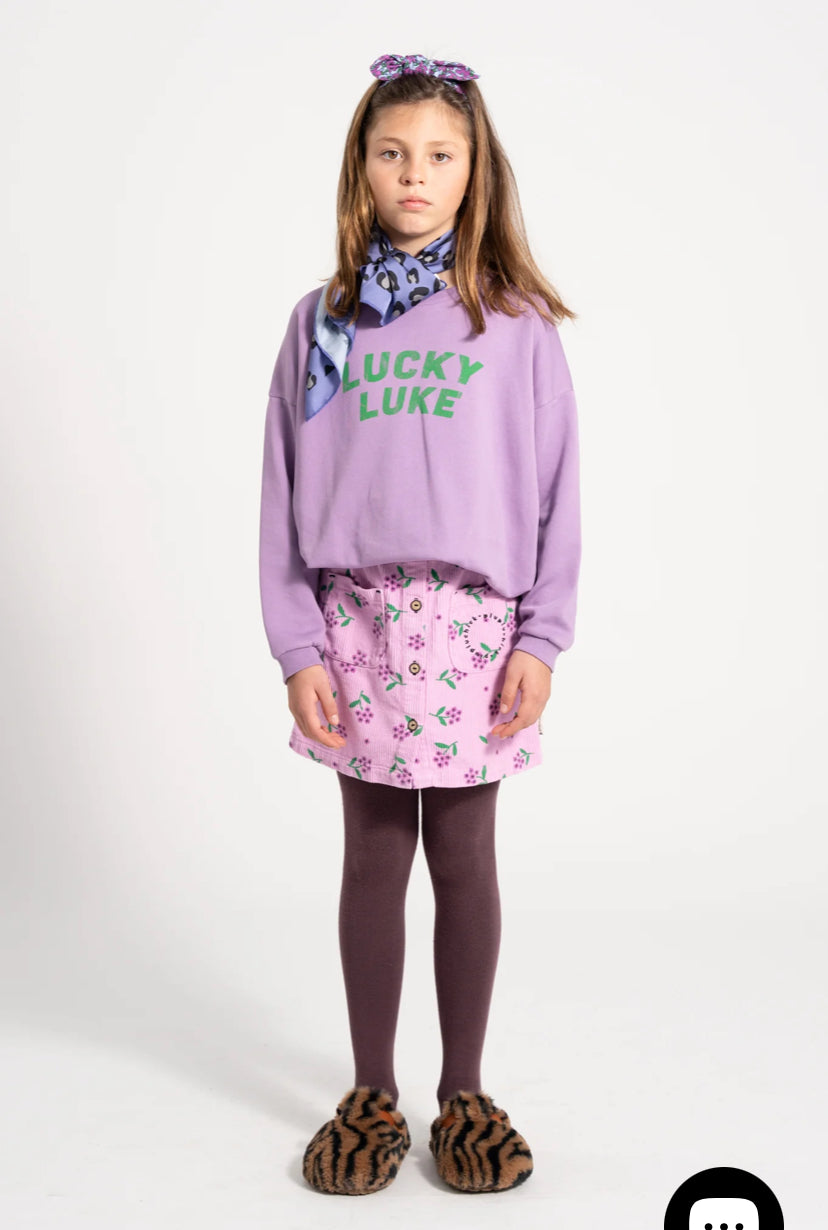 Falda corta pana de flores de Piupiuchick