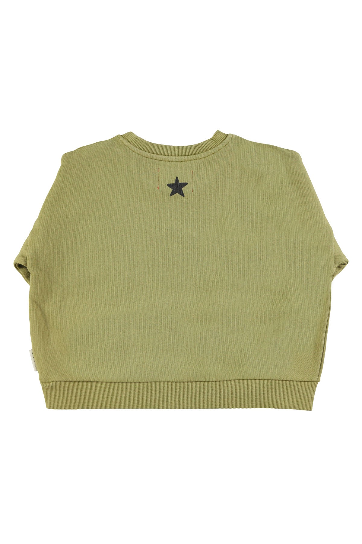 Sudadera | Verde oliva con estampado de tigre