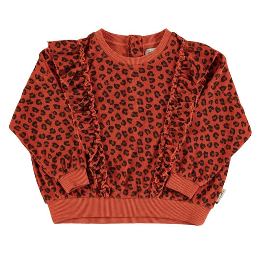 Sudadera terracotta animal print