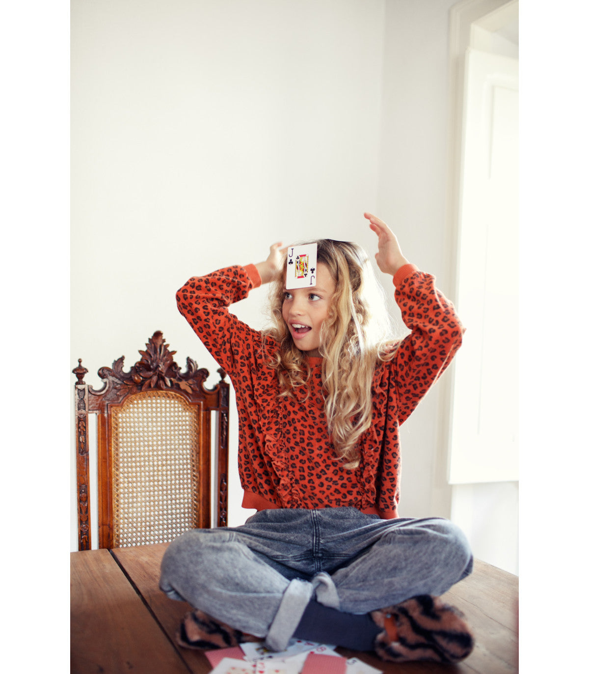 Sudadera terracotta animal print