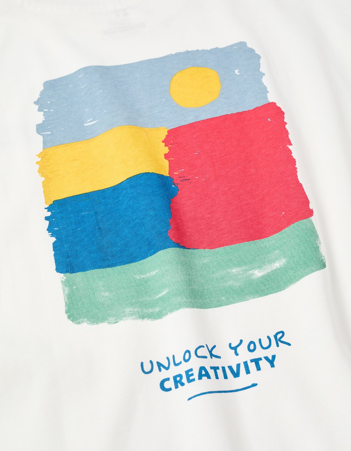 Camiseta niño creative blanca