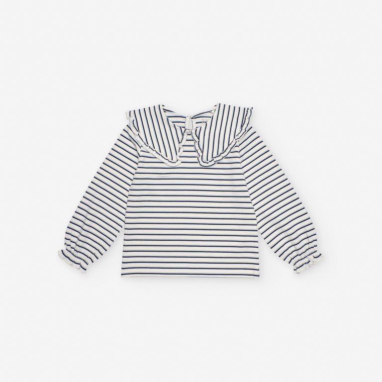 Camiseta rayas blanca