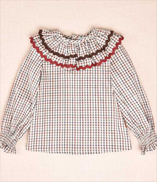Blusa niña cuadros Cocote
