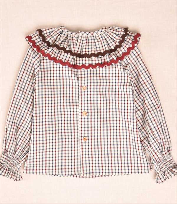 Blusa niña cuadros Cocote
