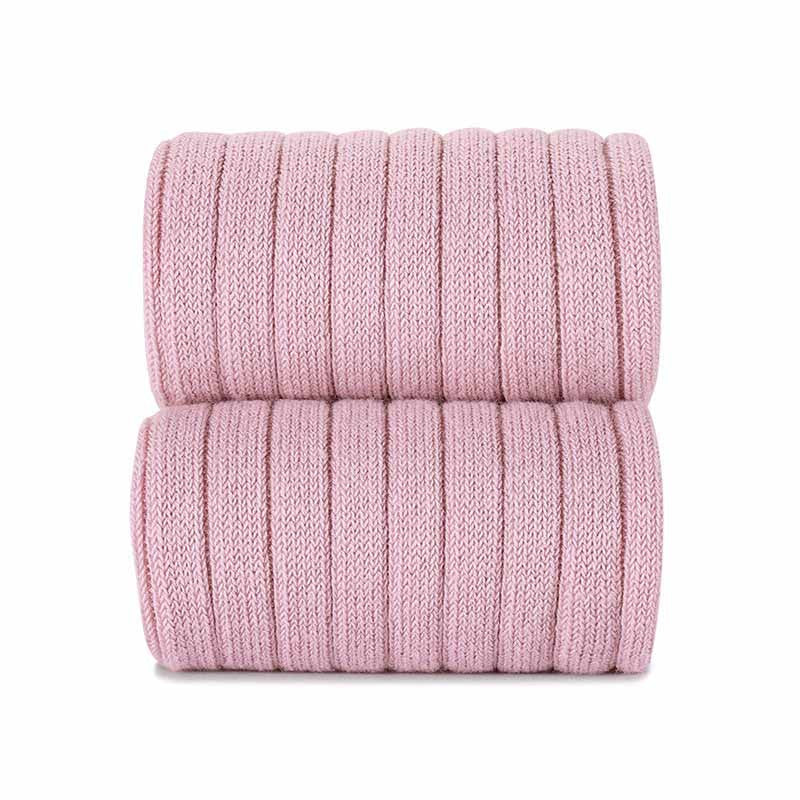 Leotardo canalé rosa palo