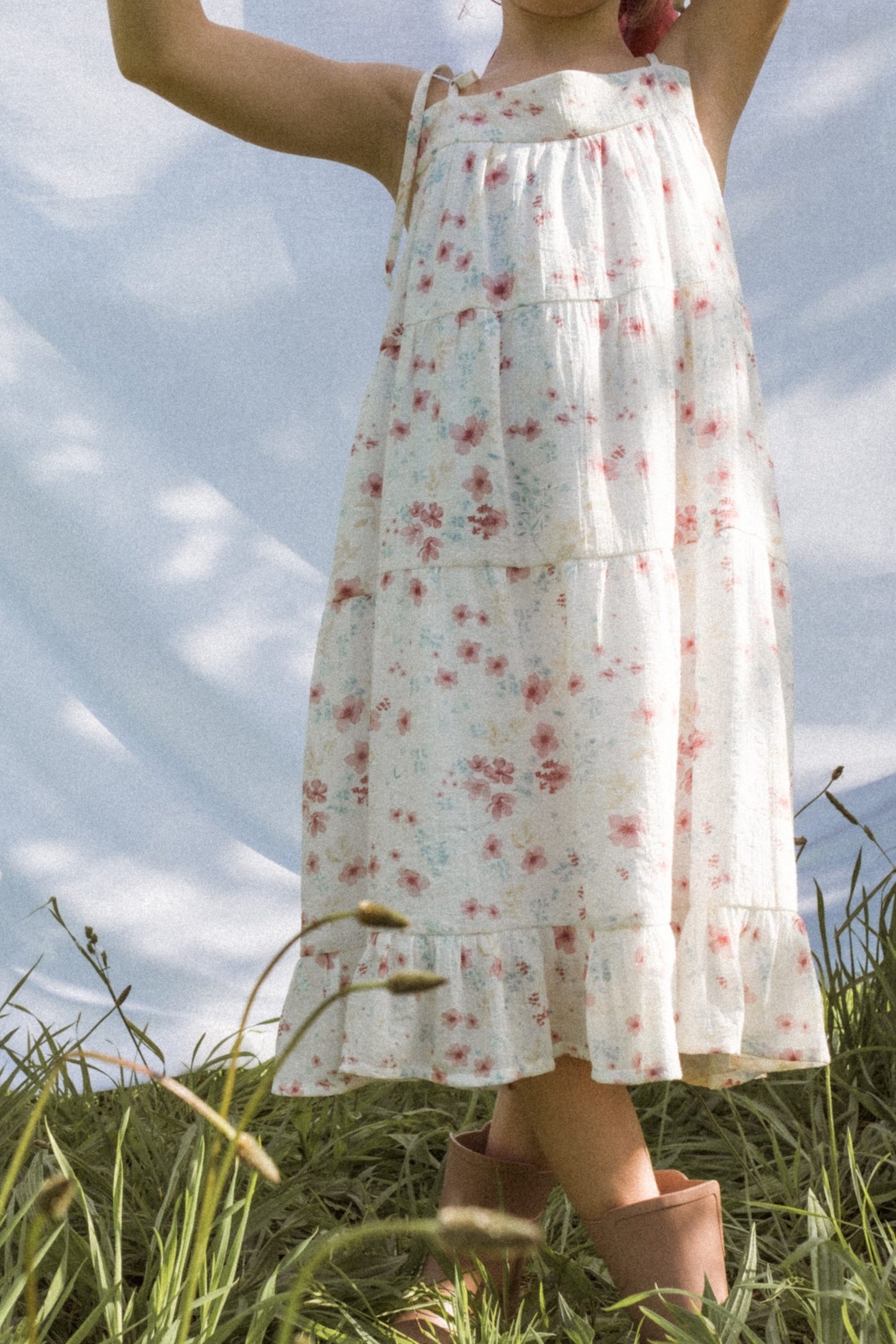 Vestido midi estampado de Mia y Lia
