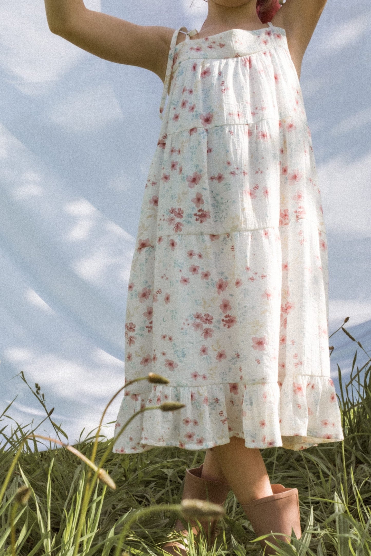 Vestido midi estampado de Mia y Lia