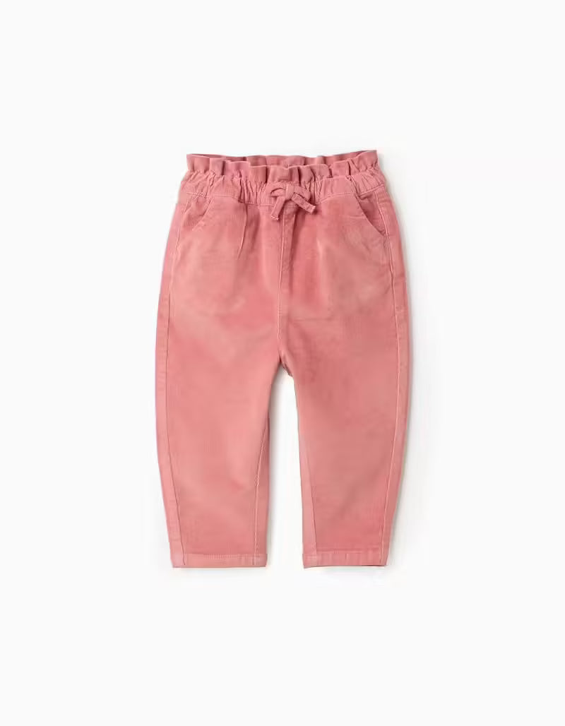 Pantalones de pana rosa