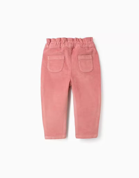 Pantalones de pana rosa