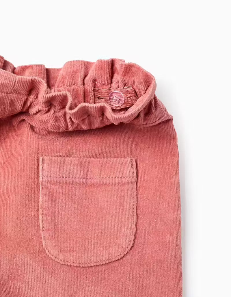 Pantalones de pana rosa