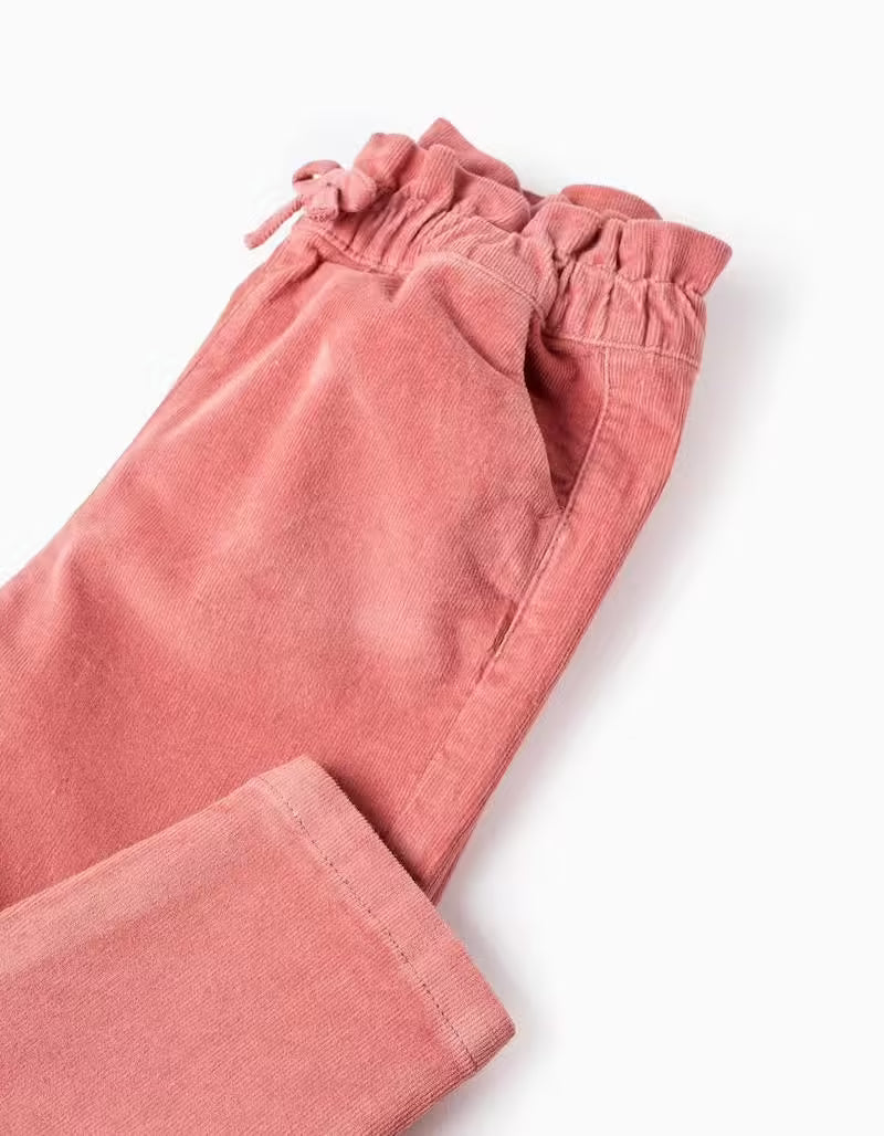Pantalones de pana rosa