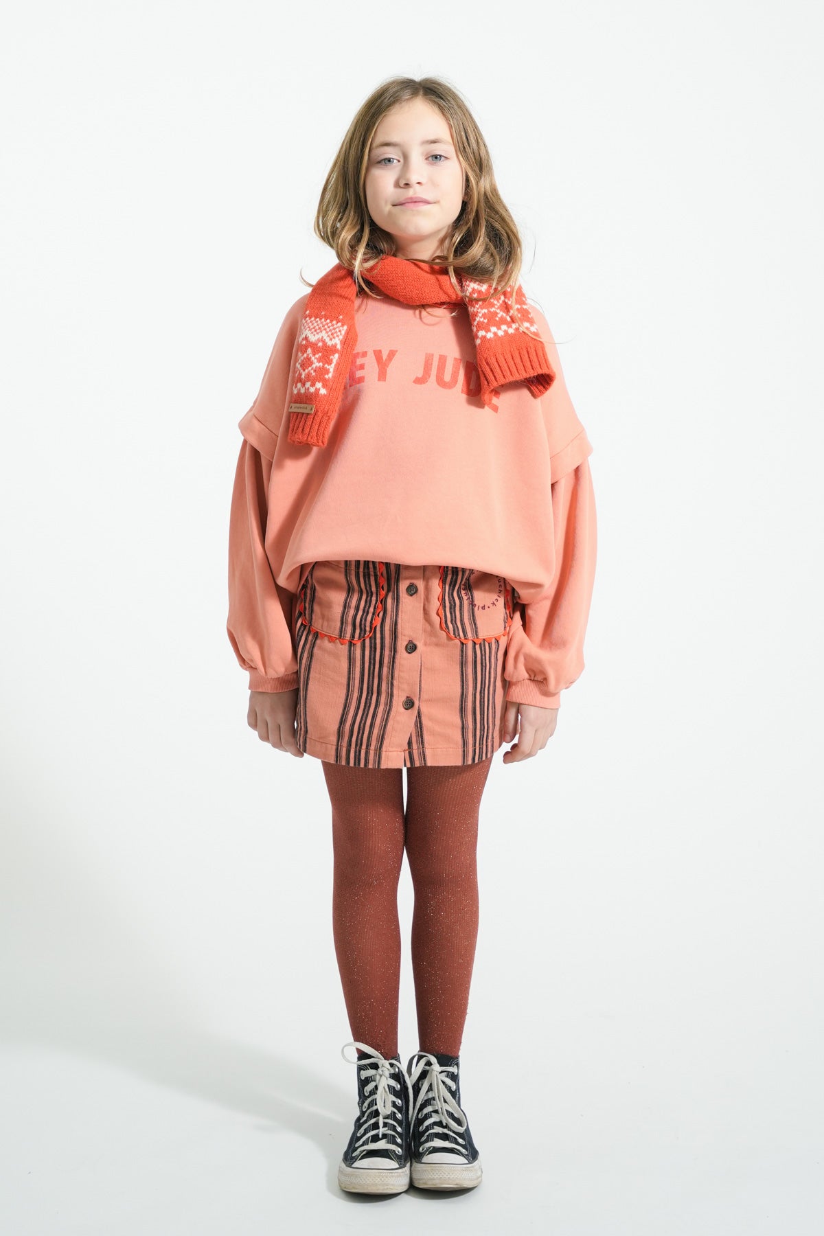 Sudadera rosa con estampado "Hey Jude"
