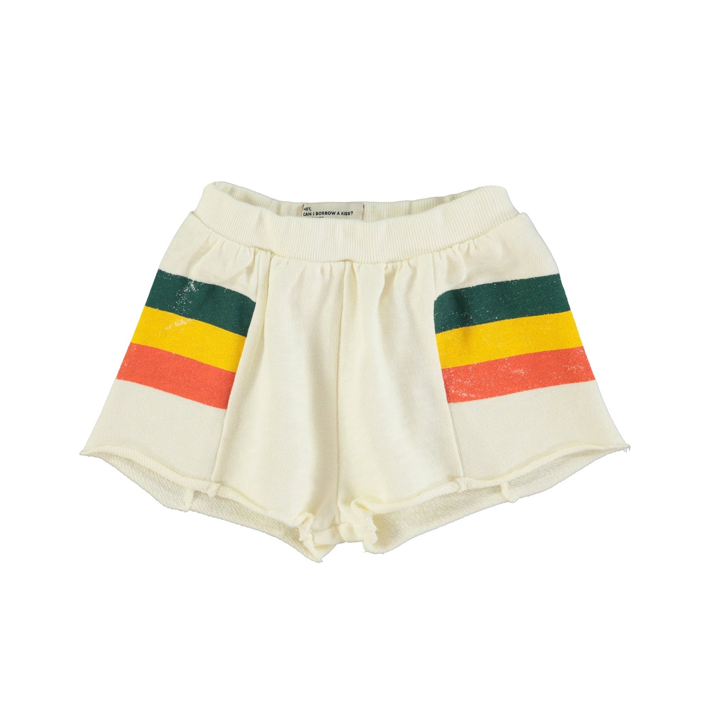 Short Ecru multicolor stripes Piupiuchick