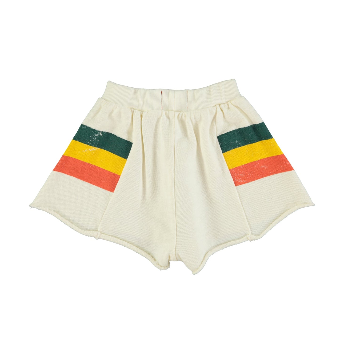Short Ecru multicolor stripes Piupiuchick