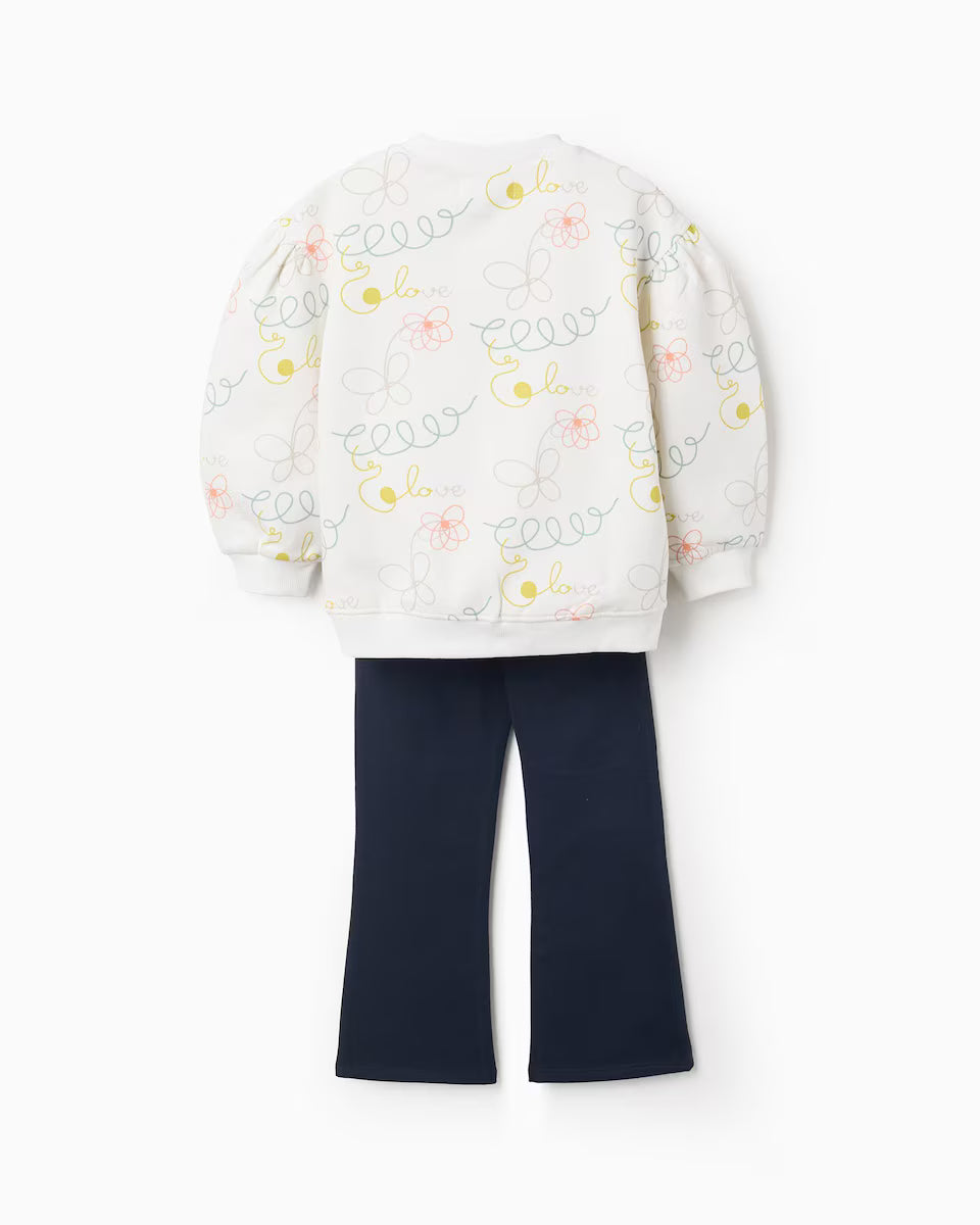 Chándal de niña perchado floral