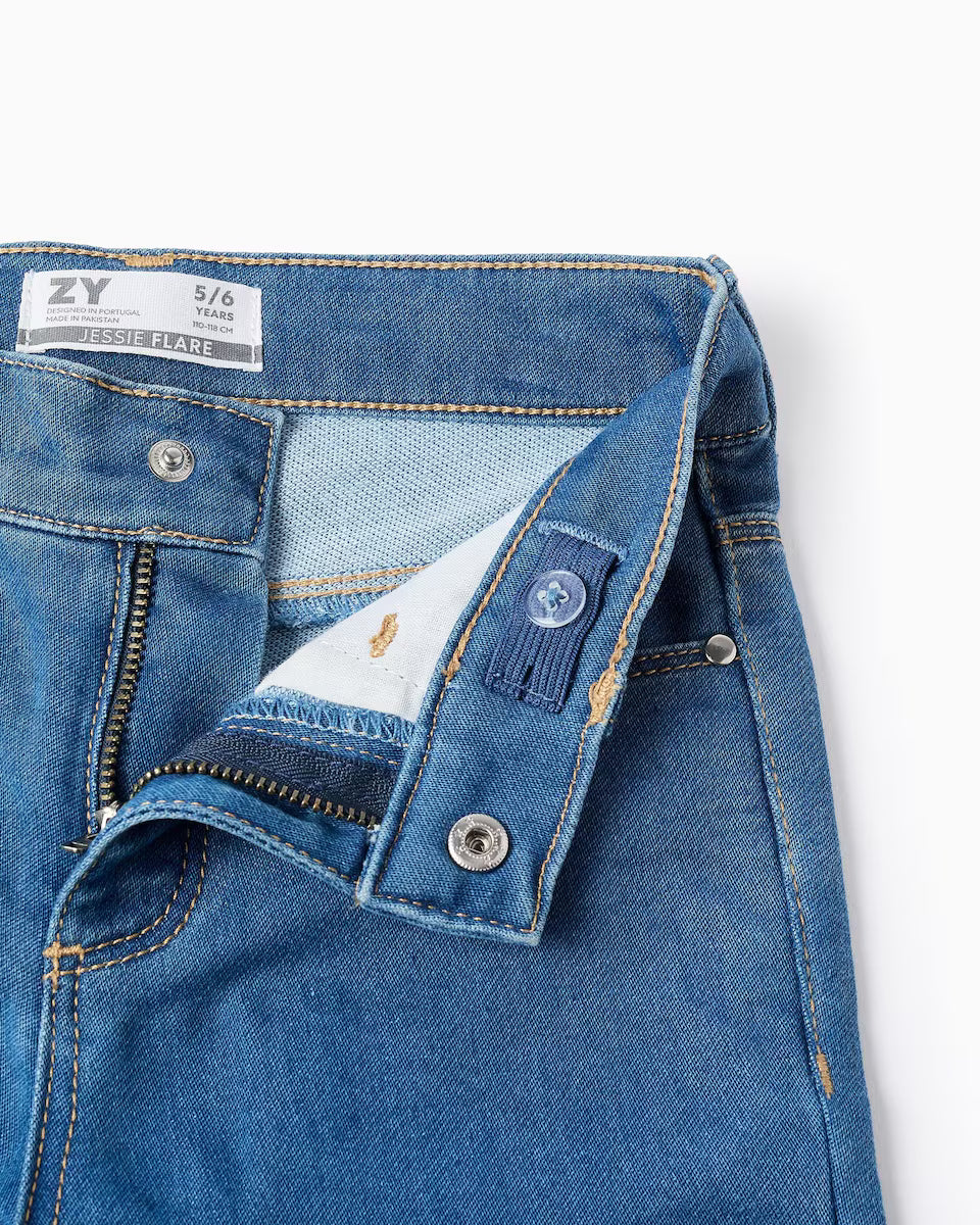 Vaquero de niña flare fit