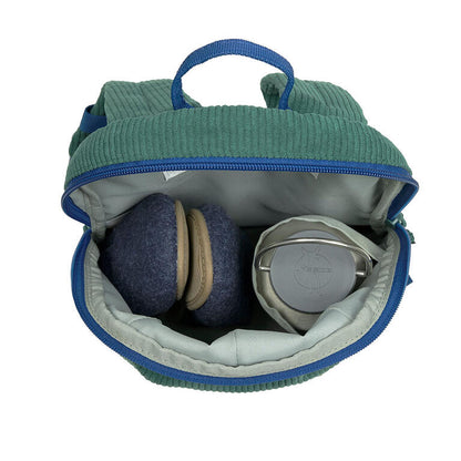 Mochila INY BACKPACK CORD OCEAN GREEN - Lässig