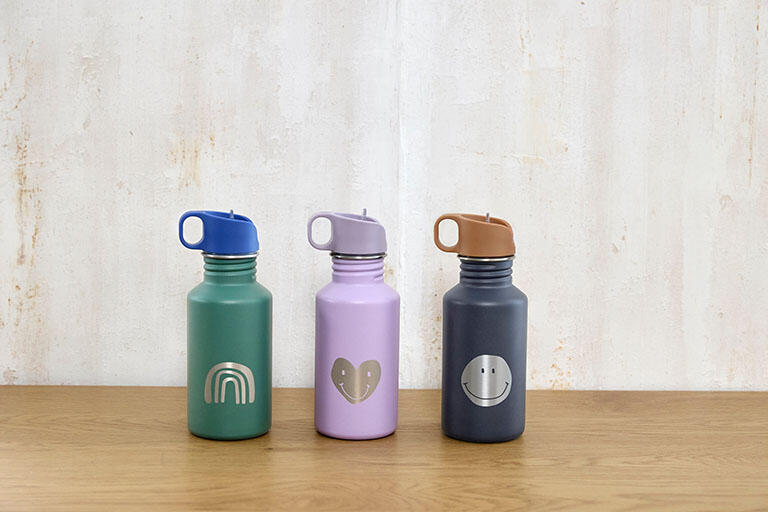 BOTELLA ACERO INOX. RAINBOW VERDE 500ML