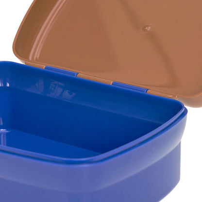 Kit botella+tupper SMILE CARAMEL/BLU - Lässig