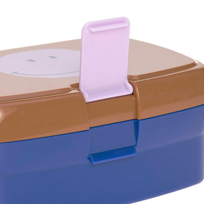Kit botella+tupper SMILE CARAMEL/BLU - Lässig