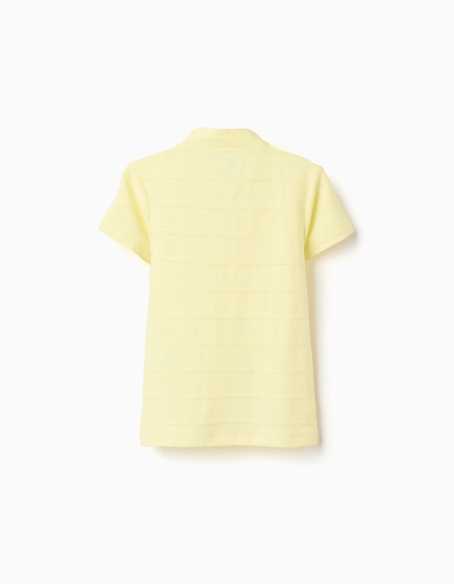 Polo niño amarillo manga corta