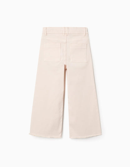 Pantálon de niña de sarga wide leg - Zippy