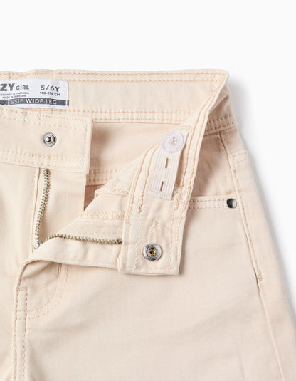 Pantálon de niña de sarga wide leg - Zippy
