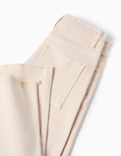 Pantálon de niña de sarga wide leg - Zippy