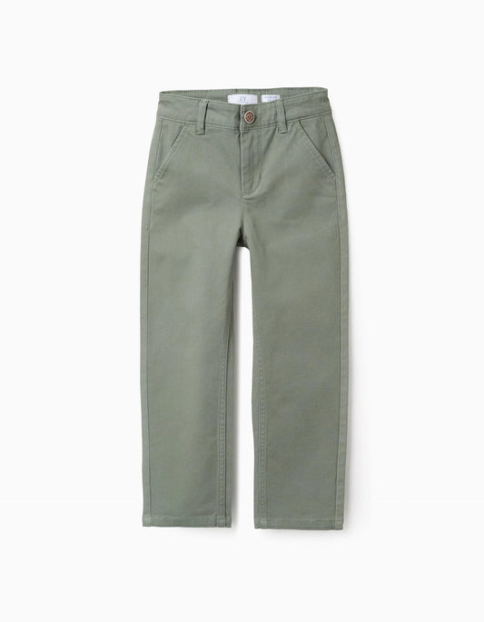 Pantalones chino verde