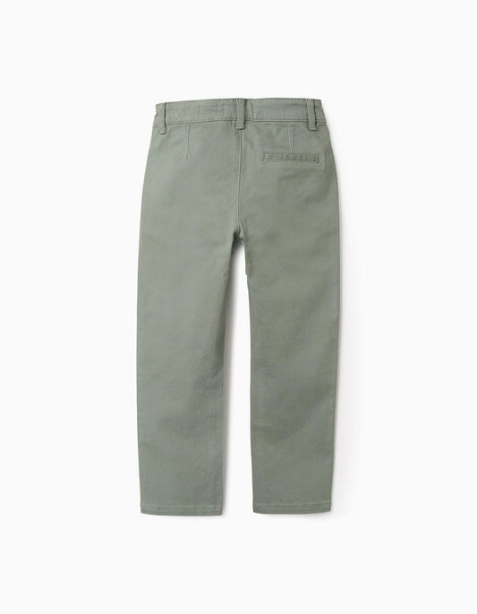 Pantalones chino verde
