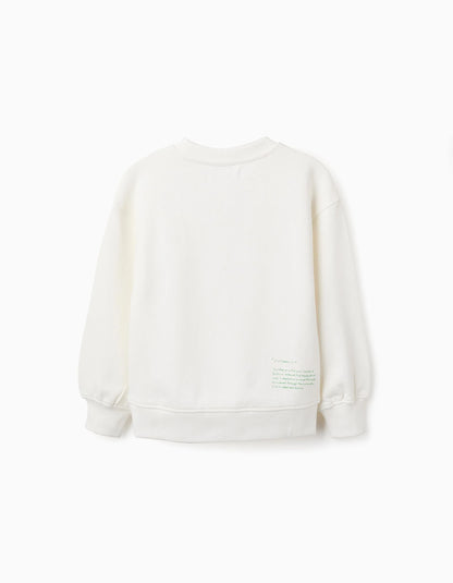 Sudadera niña algodón con Lunares en Relieve - Zippy
