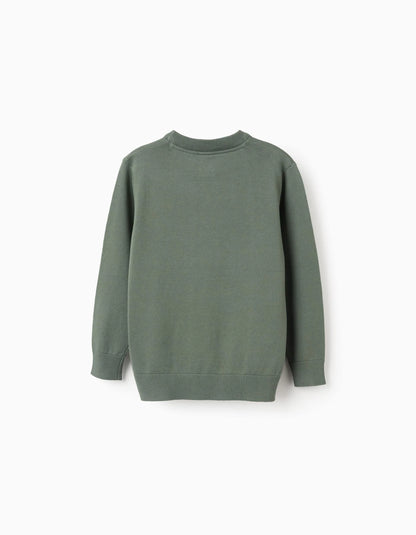 Jersey niño de punto para verde oscuro - Zippy