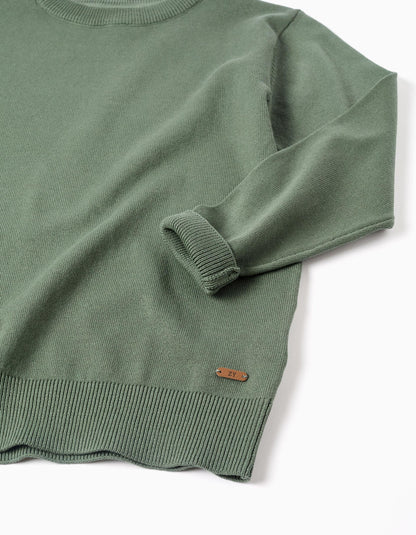 Jersey niño de punto para verde oscuro - Zippy