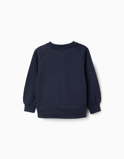Sudadera niña con Estampado en Relieve - Zippy