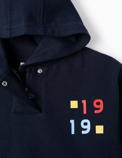 Sudadera niño '1919' Azul Oscuro - Zippy
