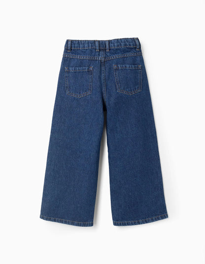 Pantalón niña Vaquero 'Wide Leg' Azul - Zippy
