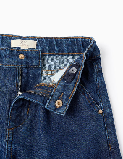 Pantalón niña Vaquero 'Wide Leg' Azul - Zippy
