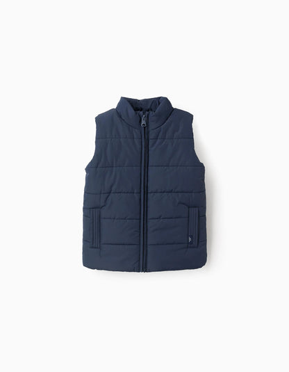 Chaleco niño Acolchado con Forro Polar para Niño Azul Oscuro - Zippy