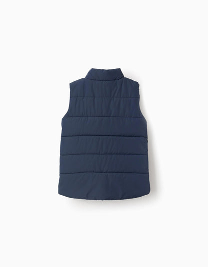 Chaleco niño Acolchado con Forro Polar para Niño Azul Oscuro - Zippy